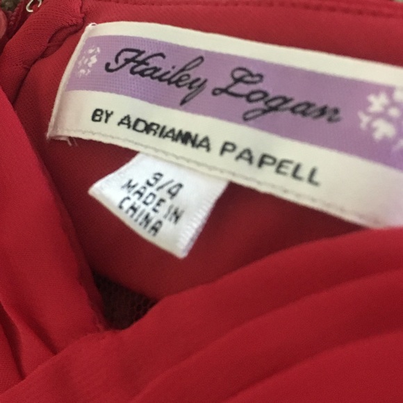 Red Dress w/ Mesh Inserts - Picture 4 of 4